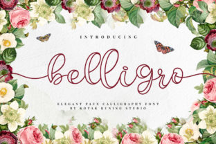 Belligro: The Sweet Script Typeface for Polished Brand Identity