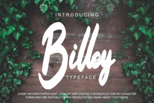 Billey: The Thick Fun Script Font for Organic Branding