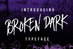 Broken Dark: The Twisted Script Font for Raw Brand Identity