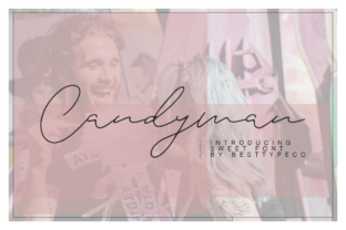 Candyman: A Bold Script Handwritten Typeface for Digital Design