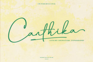 Canthika: The Modern Script Typeface for Brand Identity