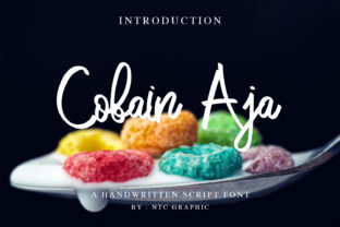 Cobain Aja: The Ultimate Script Handwritten Font for Dynamic Designs