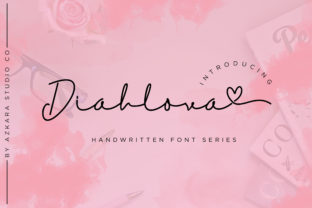 Diahlova Font for Romantic Brand Identity