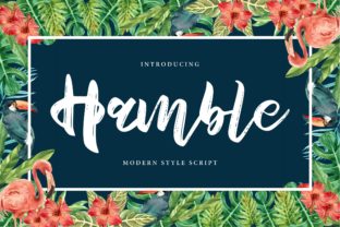 Hamble: The Playful Script Font for Authentic Brand Identity