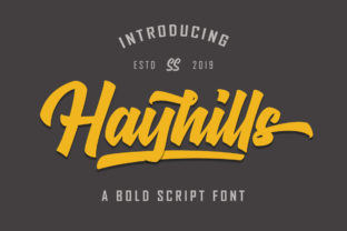 Hayhills: A Vintage Script Handwritten Font for Bold Designs