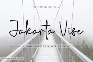 Jakarta Vise: A Premium Script Handwritten Font for Modern Designers