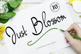 Just Blossom: The Sweet Script Font for Scroll-Stopping Visuals