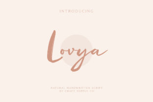 Lovya: The Authentic Script Handwritten Font for Standout Branding
