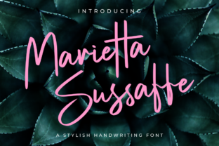 Marietta Sussaffe: A Natural Script Font for Editorial Design