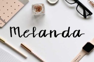 Melanda: A Sweet Script Handwritten Font for Modern Crafts