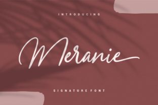 Meranie: A Romantic Script Typeface for Editorial Design