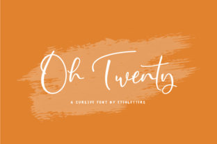 Oh Twenty: The Script Handwritten Font for Fashionable Crafts