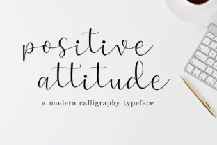 Positive Attitude: A Playful Script Font for Editorial Design