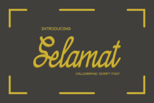Selamat: The Luxurious Script Font for Modern Web Design