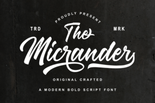 The Micrander: A Playful Script Handwritten Font for Makers