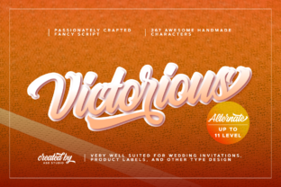 Victorious: A Bold Script Typeface for Vintage Web Experiences